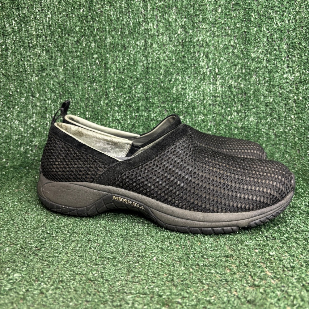 Merrell Encore Breeze Mesh Breathable Comfort Walking Clog Shoe Black Womens‎ 10